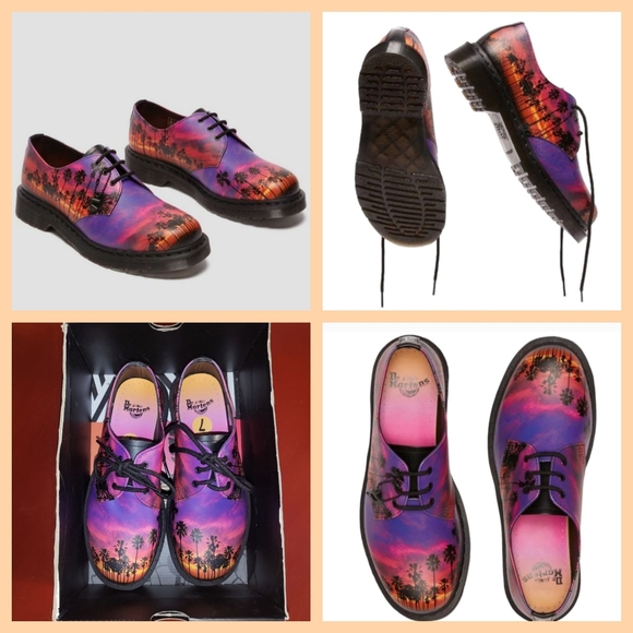 Dr Martens 1461 Los Angeles Leather Oxford Shoes Size 7 Limited Edition NEW - Picture 2 of 9